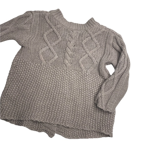 L.O.G.G. By H&M 4-6M knit oatmeal cardigan - Picture 2 of 6
